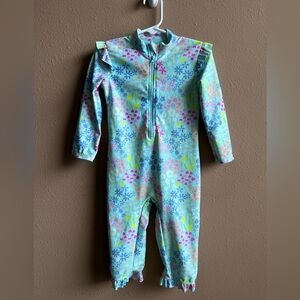 Little girls swimwear/surfing suit/dive skin